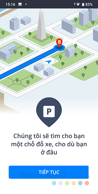 Chọn vào Tiếp tục