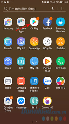 Chọn ứng dụng CH Play
