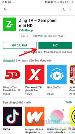 Mở Zing TV
