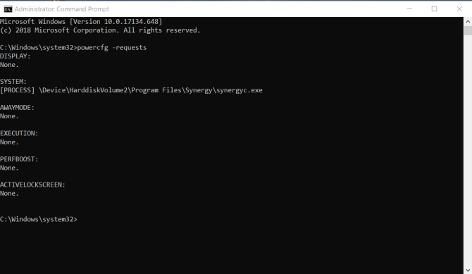 Lệnh truy vấn ứng dụng sử dụng nguồn điện