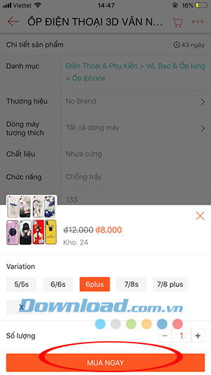 Lựa chọn sản phẩm