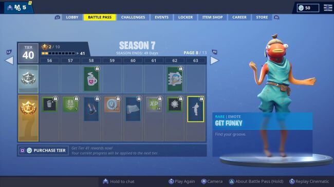 Fortnite chứa nhiều phần thưởng độc đáo