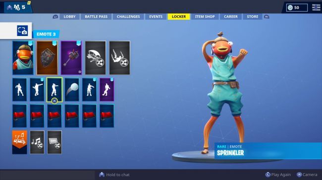 Người chơi có thể thay skin trong Fortnite