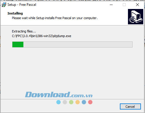 Bắt đầu cài đặt Free Pascal