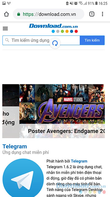 Kéo xuống để làm mới trang Web