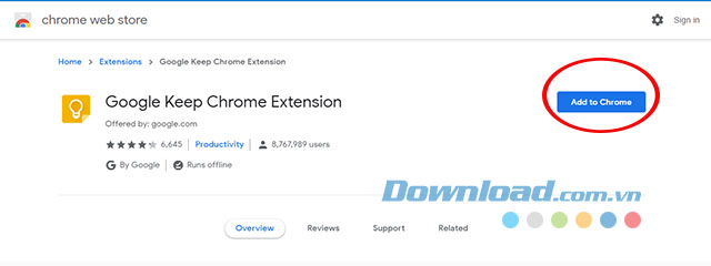 Thêm tiện ích mới vào trình duyệt