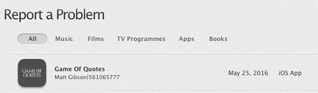 Các mục mua ứng dụng