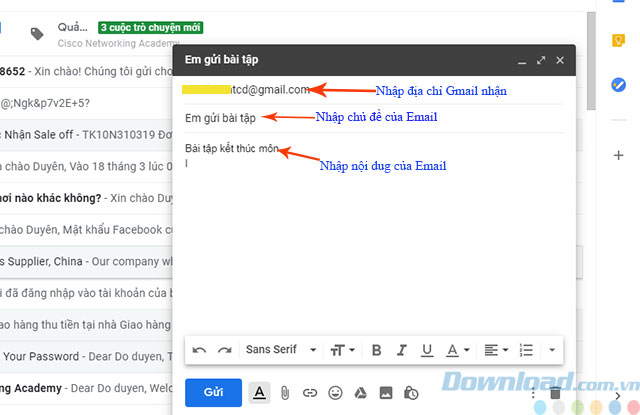 Nhận địa chỉ người nhận, chủ đề