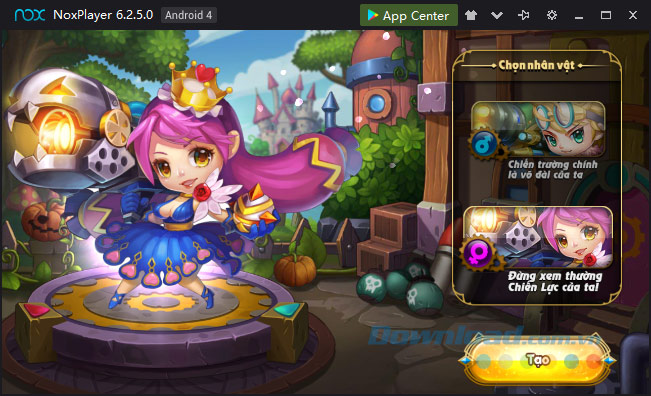 Chọn nhân vật chơi Gun Gun Mobile trên PC