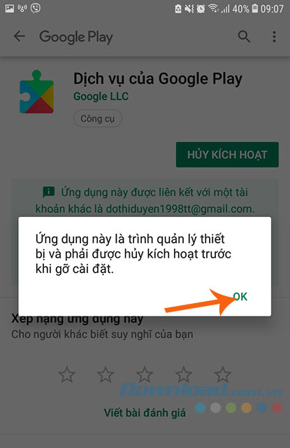Chọn OK