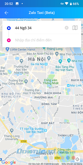 Điểm đi - Điểm đến