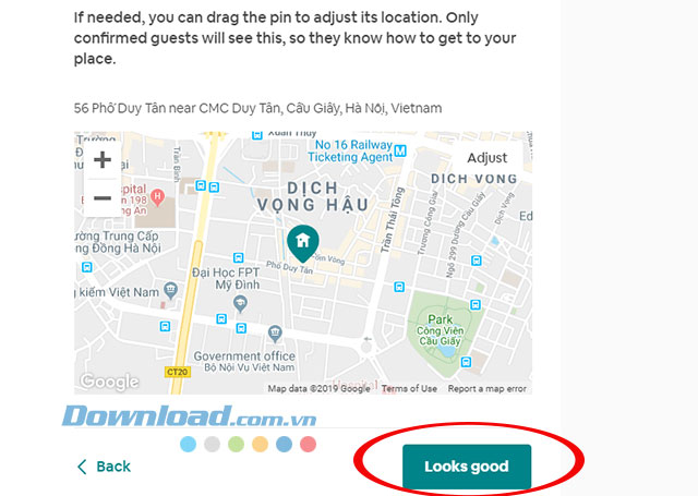 Địa điểm căn hộ của bạn trên bản đồ