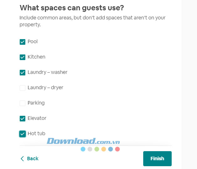 Tiện nghi có sẵn trong căn hộ cho thuê