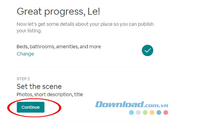 Hoàn thành các thông tin cơ bản
