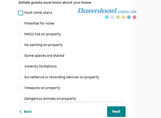 Mô tả chi tiết về trang bị, tiện nghi trong khu vực sống