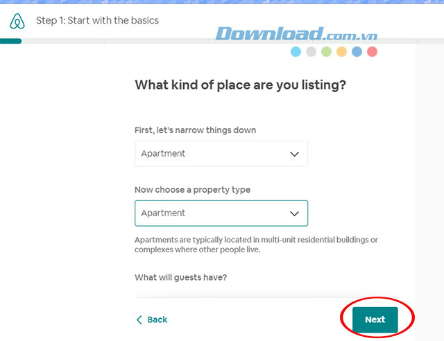 Lựa chọn đối tượng phòng cho thuê