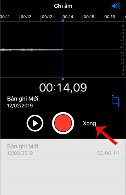 Chạn vào mục Xong