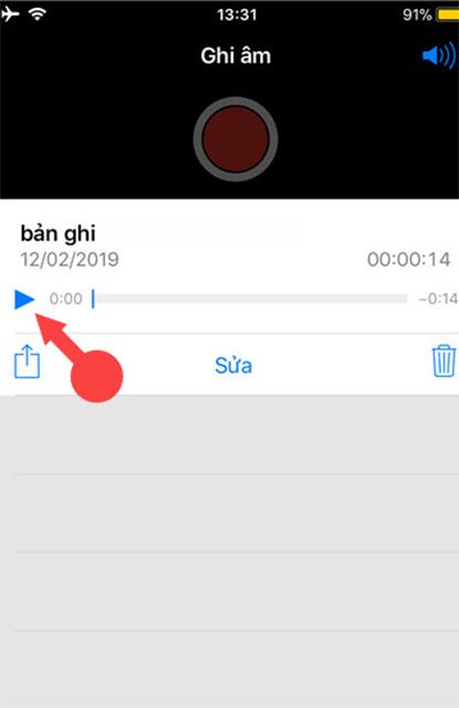 Mở và nghe lại file