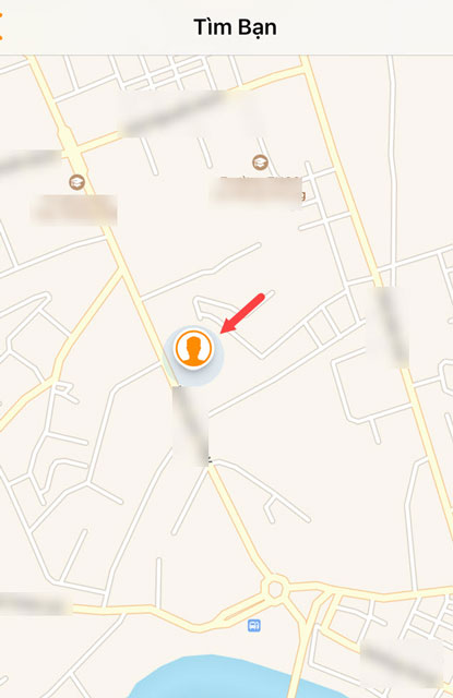 Vị trí của thiết bị cần tìm