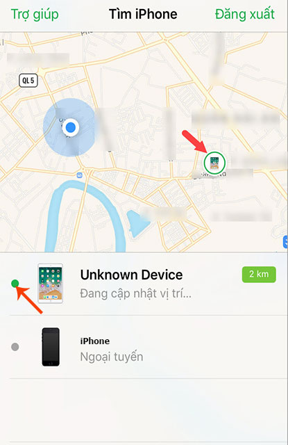 Chọn iPhone cần tìm