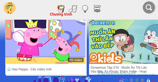 Ứng dụng Youtube Kids