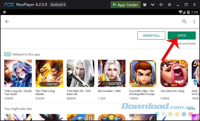 Mở game lên chơi ngay