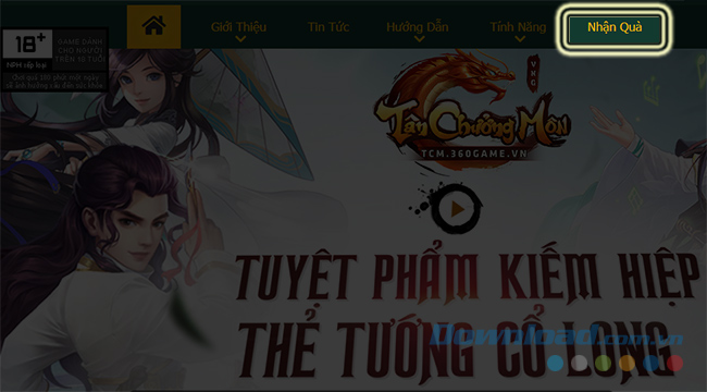 Trang chủ của game 