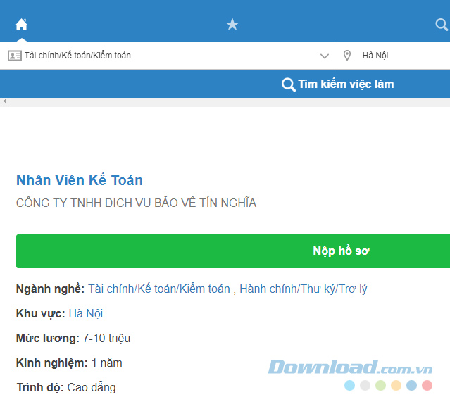Trang chủ tìm kiếm việc làm online