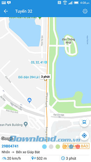 Chi tiết tuyến bus