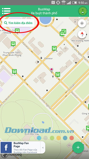 Hướng dẫn theo dõi tuyến xe buýt TP Hồ Chí Minh trên di động