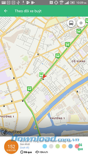 Các tuyến bus đi qua điểm dừng