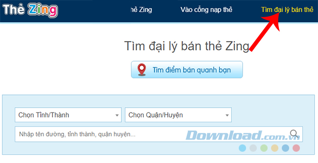 Đại lý bán thẻ Zing