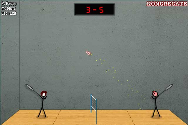 Stick Figure Badminton 2