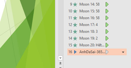 Âm thanh được đưa vào nhóm hiệu ứng