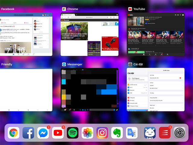 Không tắt tất cả các ứng dụng