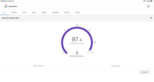 Kiểm tra tốc độ truy cập