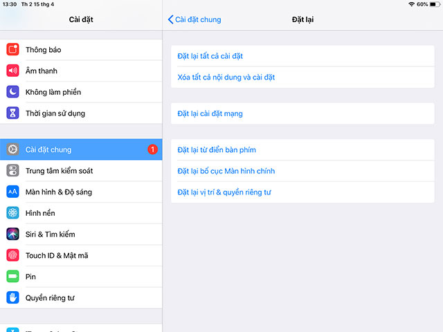 Khôi phục cài đặt gốc