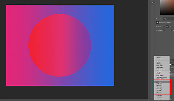 Chế độ Overlay trong Photoshop