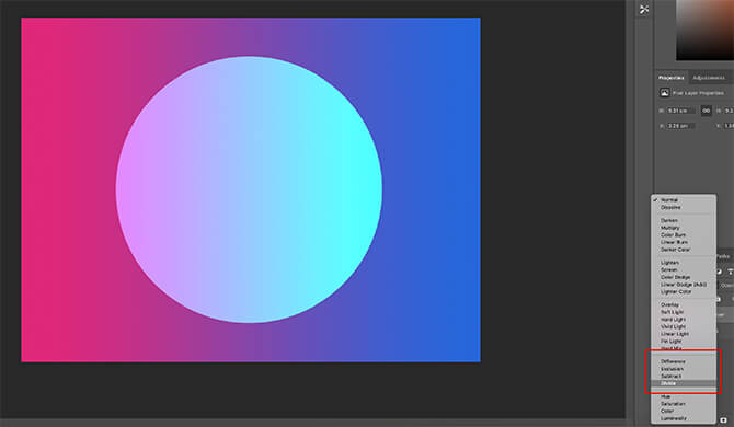 Adobe Photoshop có nhiều tùy chọn hòa trộn thú vị