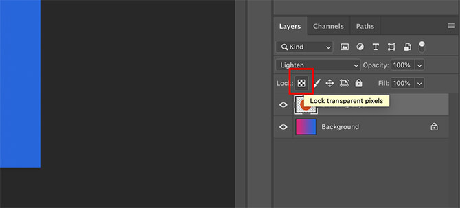Khóa layer trong Photoshop