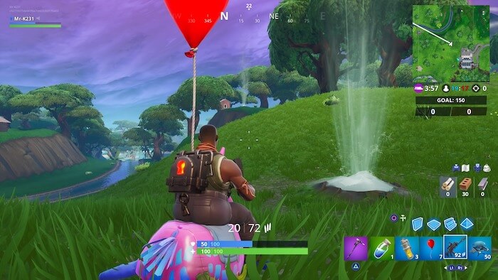 Miệng núi lửa trên Fortnite