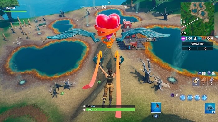 Hồ nước nóng trong Fortnite 