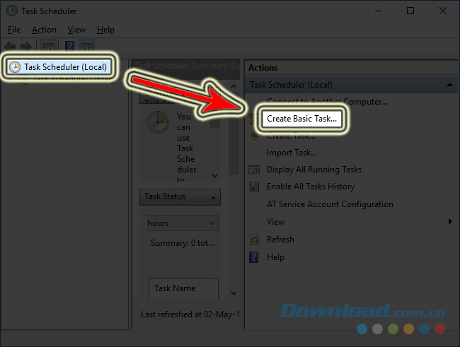 Bắt đầu hẹn giờ cho dark mode Windows 10