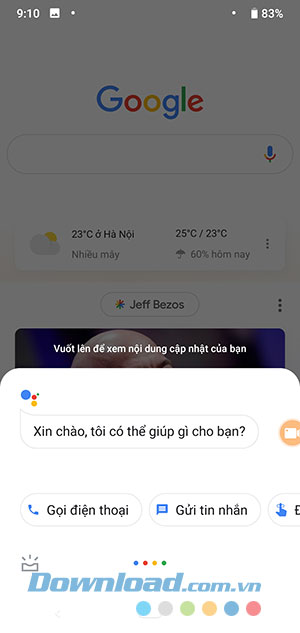 Ra lệnh bằng giọng nói