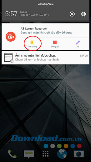 Các thao tác cơ bản khi quay video bằng AZ Screen Record