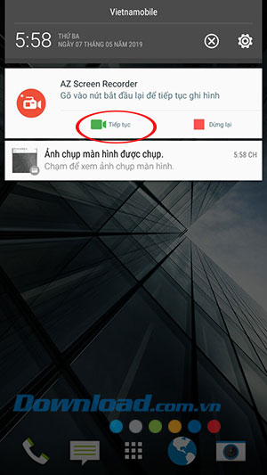 Các thao tác cơ bản khi quay video bằng AZ Screen Record