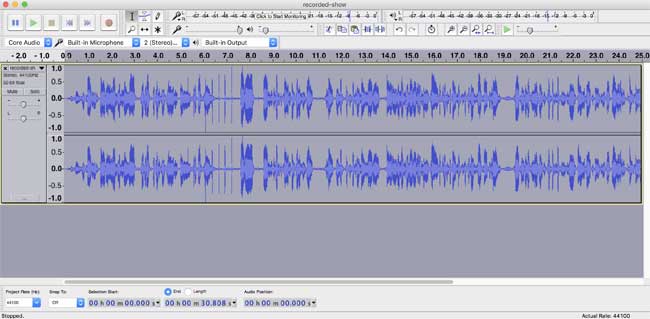 Audacity nén âm thanh chuẩn