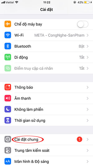 Cài đặt iPhone
