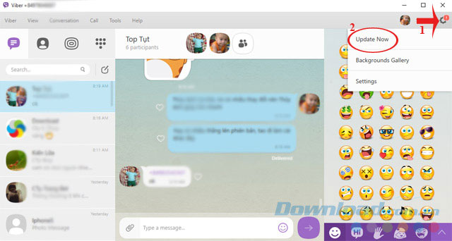 Cập nhật Viber mới nhất cho PC