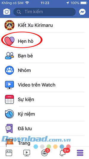 Tính năng hẹn hò bí mật trên Facebook